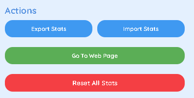 Import/Export Stats